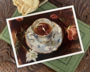 rose petal tea fine art print